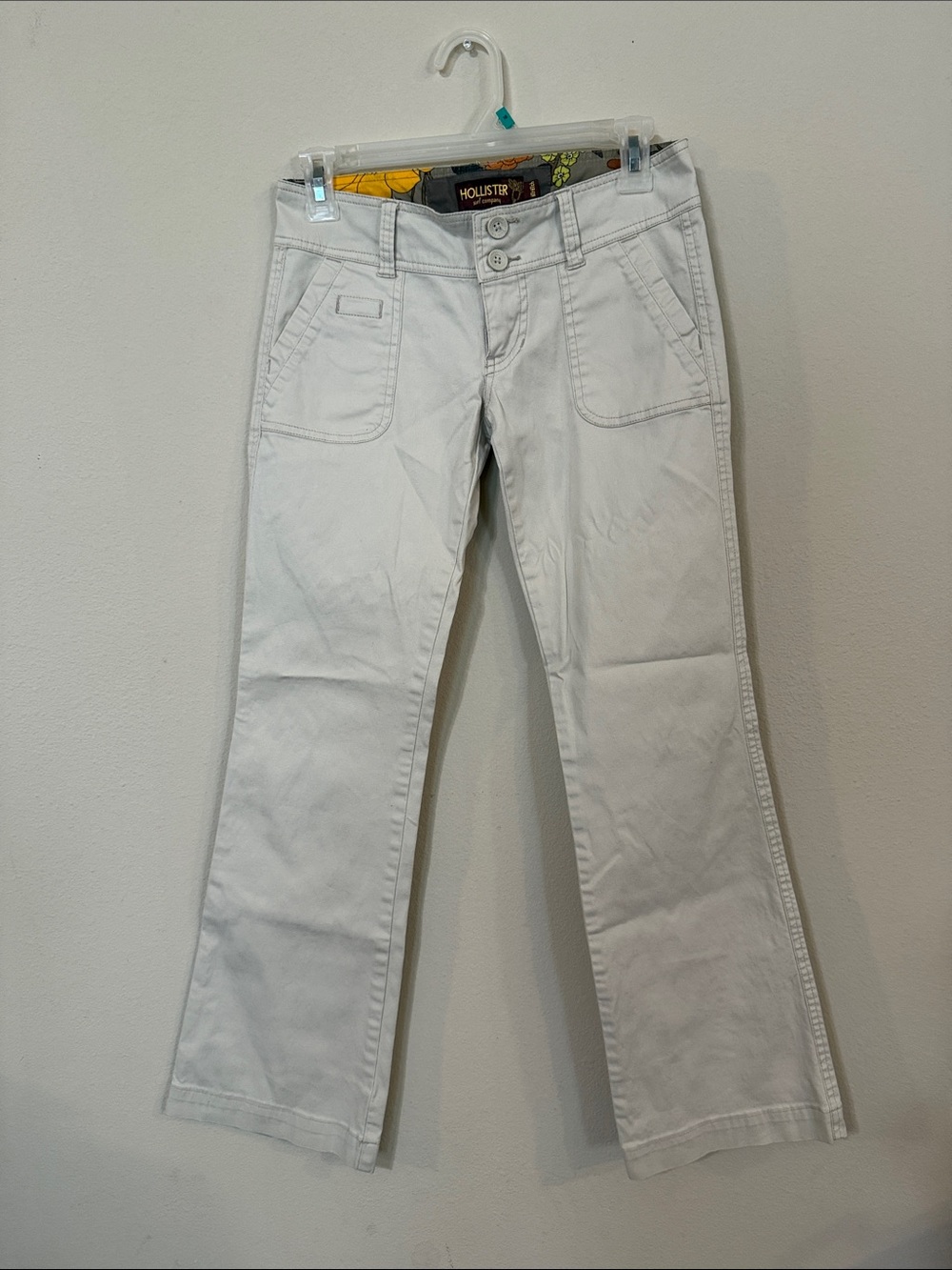 Hollister White Flare-Wide Leg Jeans